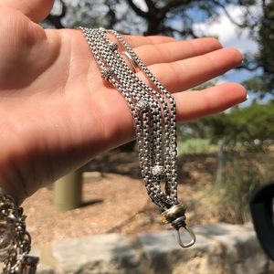 David Yurman Sterling Silver 18K Gold Bracelet✨